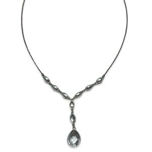 Vintage AVON Silver-tone Teardrop Necklace